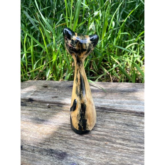 Vintage MCM Small Siamese Cat Figurine Ceramic - Picture 5 of 15